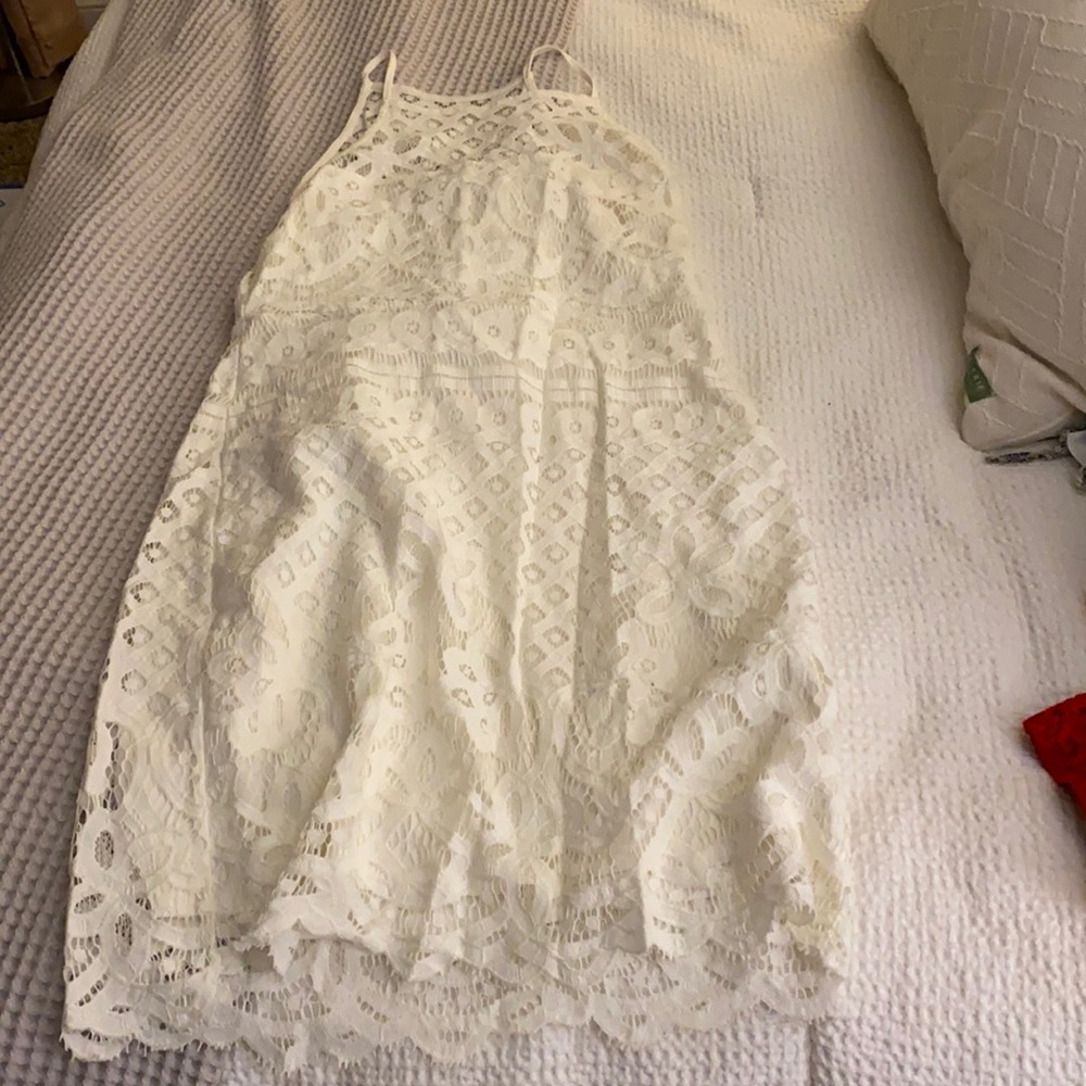 Express white lace dress 8